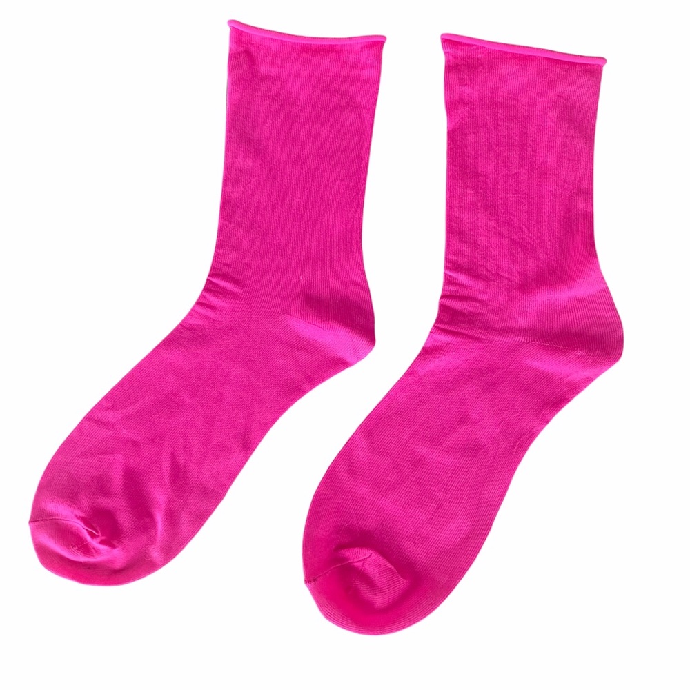 🆕 NWOT Hot Pink Sock